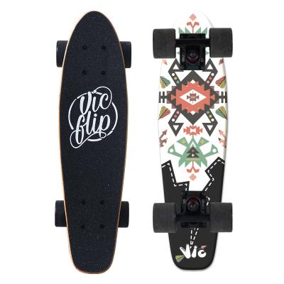 China Adult 22inch Fish Board Skateboard Mini Cruiser Skateboard OEM Direct Custom With 7 Ply Maple Wood Deck For Adults for sale