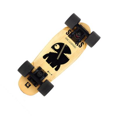 China Adult 16inch Fish Board Skateboard Mini Cruiser Skateboard OEM Direct Custom With 7 Ply Maple Wood Deck For Adults for sale