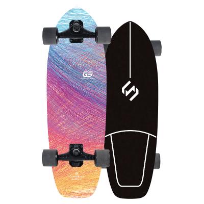 China Adult GS Surfskate Skateboard 30inch Direct Custom OEM With 7 Ply Maple Deck Wood CX4 Or CX7 Or S7 Truck Gallosoul For Adults for sale