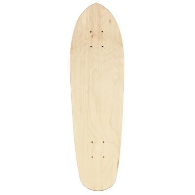 China Adult Custom 7ply Maple 27 Inch Fish Skateboard Decks For Fish Skate for sale