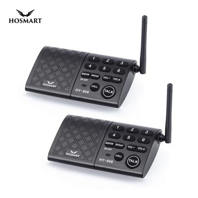 China China Factory Hosmart Best-Selling Portable Wireless Intercom Long Range 6 Channel for Home, 2 Station Li-ion Battery for sale