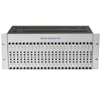 China CATV Headend Systems Headend Equipment 24 AV Channel Input RCA Combiner Analog Fixed CATV Amplifier RF Modulato for sale