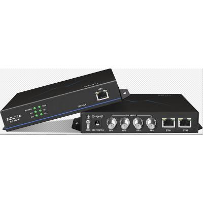 China Digital Front End System 4-Channel DTMB, DVB-C, ATSC, DVB-T/T2 Television Input, IP 2-Channel Output, Hotel TV System Equipment, TV Signal Encoder for sale