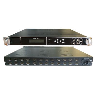 China HD Video Signal Conversion TV System Input Digital Signal to IP ASI Broadcast TV Equipment Hotel TV System 24 CH HD Video Encoder for sale