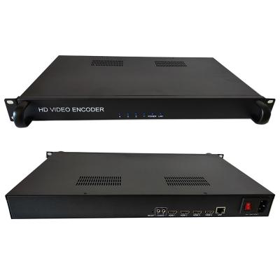 China Factory Direct 1U Digital TV Rackmount System HD Video Signal Conversion to IP 4 Channel H265 H264 High Definition Video Encoder for sale