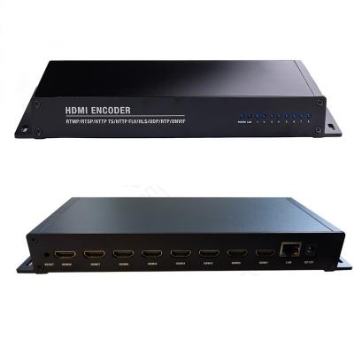 China HD TV Signal System VBR CBR H264 8-Channel Video Encoder Hardware for Live Streaming Media for sale