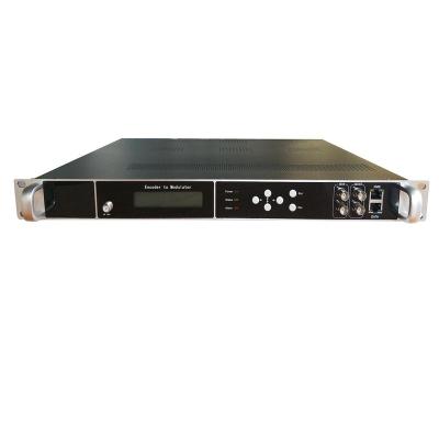 China Digital TV Head-end System 4-Channel H.264 Encoded 1080p Digital RF Encoder Modulator with DVB-C DVB-T ISDBT Modulation for sale