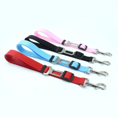 China Quick Release China Manufacturer Hotsale Nylon Rope Car Dog Leash Seat Belt Safety Pet Leash For Vehicle for sale