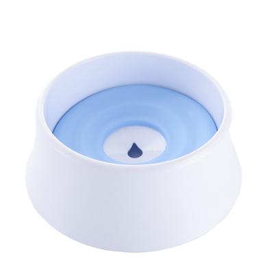 China 2022 Sustainable Dog Buoyancy Amazon Anti-puddle Bowls Drinkable Non-wet Pet Water Bowls for sale