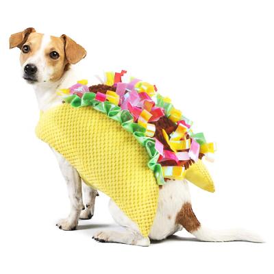 China Sustainable Wholesale Funny Dress Up Pet Clothes Burger Dogs Cats Arm Clothes for sale