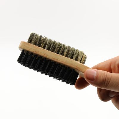 China Custom Logo Hair Comb Men Beard Brush Beard Sweeping Hair Cleaning Comb Fashionable Dual-Sided Dual-Function Comb Brush for sale