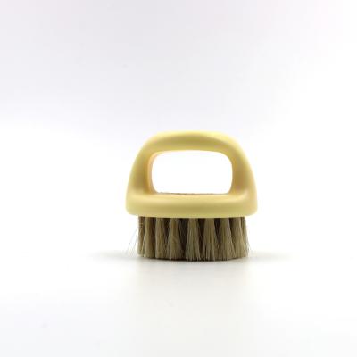 China Fashionable Custom Portable Face Beard Comb Ring Design Boar Hair Bristle Comb Hair Cleaning Shaving Brush for sale