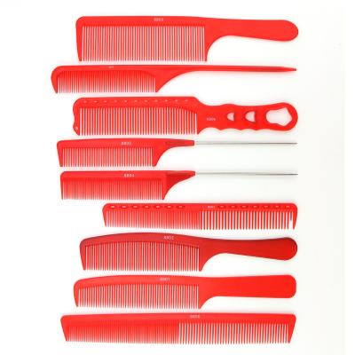 China Wholesale Fashionable Hair Comb Anti Static Comb Durable Plastic Hair Comb Anti Static High Temperature Resistant Plastic Hairdressing Styling Comb for sale