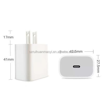 China Mobile Phone Palladium Adapter 20W Fast Charging Charger Fits iPhone 12 13 14 Fast Charging Adapter 20W Fast Charging for sale