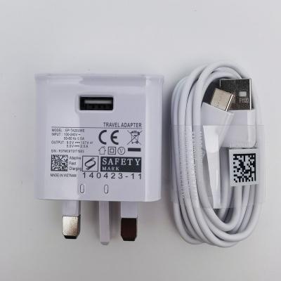 China Mobile Phone Grand For Travel 3 Pin Charger UK 15W Fast Charger With C Cable TA20 Power Adapter For Samsung Galaxy S10 S9 S8 USB Plug for sale