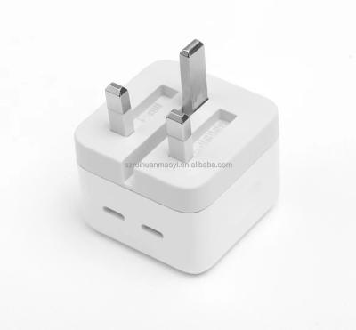 China Mobile Phone New 35W USB-C+C Dual C Charger With Cable Set Applies To Apple 14 Power 35W Super Fast Charging UK Adapter for sale