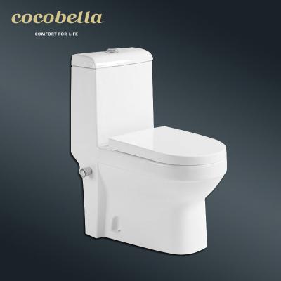 China Double-Flow Modern Ceramic Rimless Bathroom Price WC One Wash Down Flush Chinese Sanitaryware Set Special Wares One Piece Toilet for sale