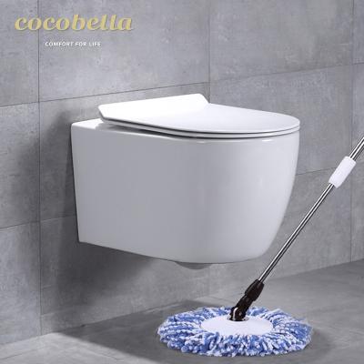 China Double-flush European Multi Color Wall Mounted Toilet System Flush Wall Hung Toilet for sale