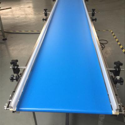 China Blue Carbon Steel Oil Resistant Factory Custom Flat Belt Conveyor for sale