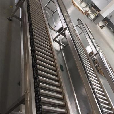 China Transporting Products Stainless Steel Roller Conveyor With Strong Loading For Boxes for sale