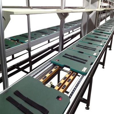 China Oil Resistant Conveyor Systems Speed ​​Chain Conveyor For Pallet Transfer for sale