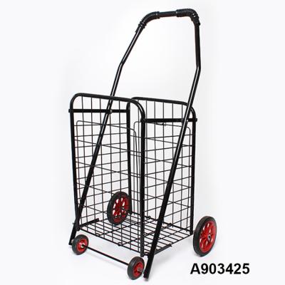 China Folding Super Best Buyer Quality Shopping Basket Trolley for sale