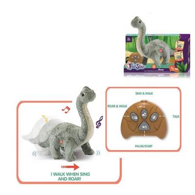 China Jurassic Park Plush Dinosaur Multifunctional Walking Remote Control Toys for sale