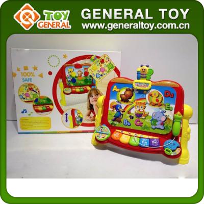 China Plastic 51*12*32cm Kids Electronic Drawing Board With Piano Toy for sale