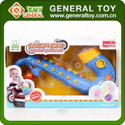 China Toy Children Interesting Electric Plastic Battery Operated Toy Saxophone for sale