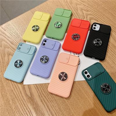 China Anti-fall Push-pull Flexible Rubber Cell Phone Covers Max Ring Case For IPhone 13Pro With Camera Protector for sale