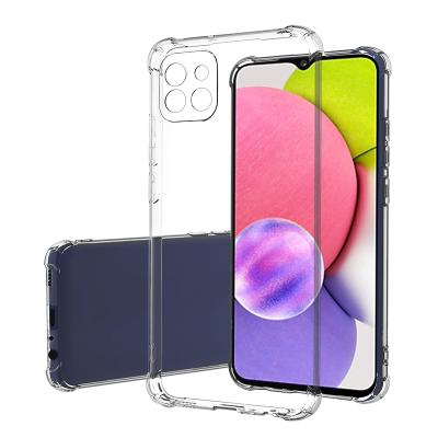 China Anti-drop Shockproof Transparent Silicone TPU Phone Case For Samsung Fe M52 M32 M22 M21 S22 ULTRA S22 PRO S22 A03 A03S A13 S21 for sale