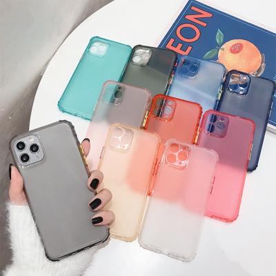 China Four Corner Protect Shockproof In Camera Protective Matte Colorful TPU Running Bumper Phone Case For iPhone 11 11 Pro 2020 Max SE 11 Pro 6 7 8 Max Silicon Case for sale