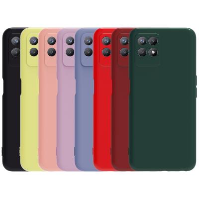 China Anti-drop soft touch silicone mobile phone accessories liquid case for OPPO Realme 8i 8 7 7i c20 c15 12 c11 reno 6 z 5 pro a16 for sale