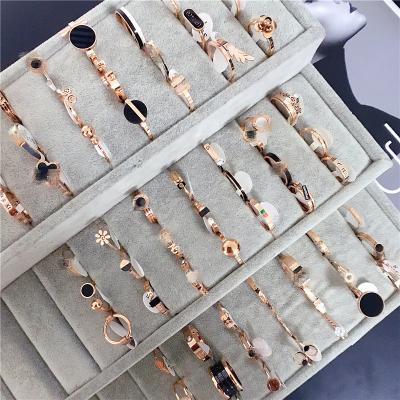 China FASHIONABLE wholesale hot sale jewelry factory titanium steel rings for women stainless steel rings jewelry for sale