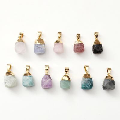 China CLASSIC popular natural stone pendant lucky stones for rough stones Crystal Jewelry Accessories pendant necklaces for sale