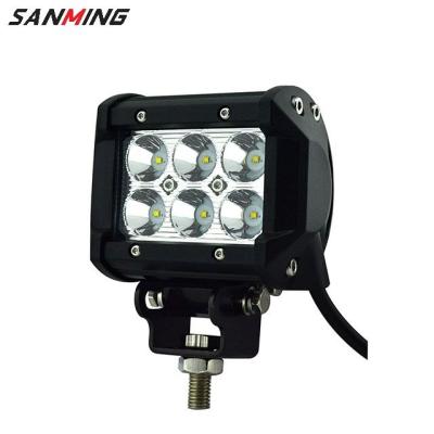 China Wholesale 4 Inch 18W Square Led Work Light Bar For Cars Trucks Tractors Boat Motorcycle 4x4 Led Light Bar SG-21X-018A for sale