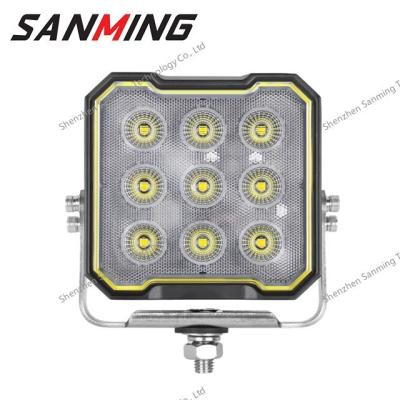 China Off Road 5 Inch Square 45W LED Work Light 12V-24V LED Working Spot Light / Flood LED Offroad Light Lamp Worklights For Road for sale