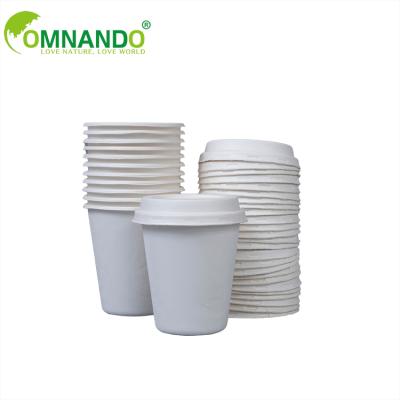 China Sugar Cane Bagasse Biodegradable Certificated Coffee Mug for sale