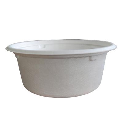 China Disposable Eco - Friendly Bagasse Pulp Round Bowl for sale