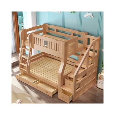 China Brand New Modern Solid Wood Kids Bunk Bed Home Furniture Adjustable (Height) For Sale Kids Bunk Bed for sale