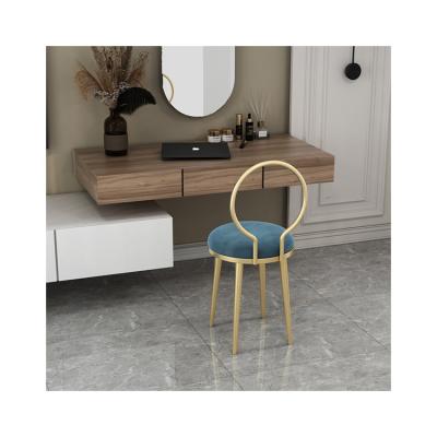 China Nordic Girl Princess Bedroom Makeup Chair Dressing Table Stool Modern Minimalist Modern Minimalist Backrest for sale