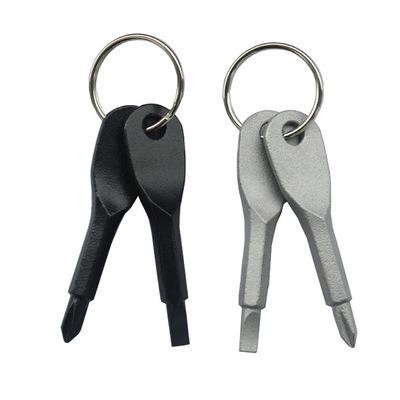 China Portable Mini Portable Multifunctional Slotted Phillips Stainless Steel With Key Chain Screwdriver for sale