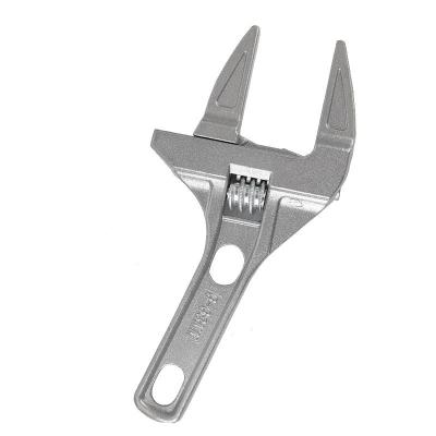 China Durable 16-68mm Aluminum Alloy Handle Large Multifunctional Bathroom Short Spanner Open Adjustable Wrench for sale