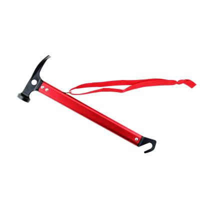 China Multifunctional Aluminum Hammer Peg Hammer Handle Tent Canopy Camping Outdoor Hammer for sale