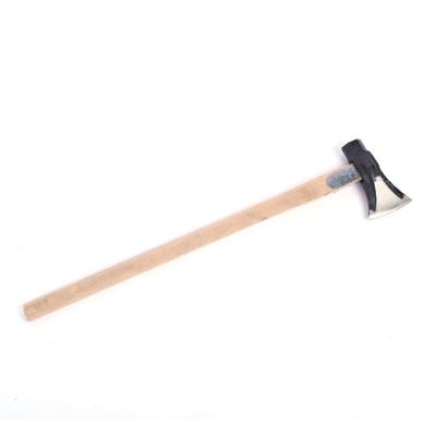 China Wholesale 45# Durable Carbon Steel Forged Wood Handle Outdoor Garden Felling Camping Ax for sale