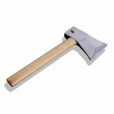 China Factory Durable Chinese High Carbon Steel Wooden Handle Plastic Coated Flat Splitting Ax for sale