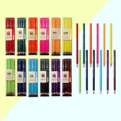 China Promotion OEM\Business\School\Office Color Pencils Available 12 Pieces Of Colors 24 Per Box Monochrome Color Pencils for sale