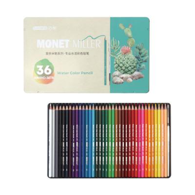 China Professional Art Painting OEM 24 Color Pencil 36 48 72 Color Iron Water Soluble Pencil Box Packing Optional for sale