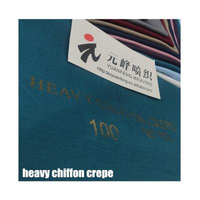 China Anti-static 100% polyester tree crepe woven fabric for skirt or dress for sale