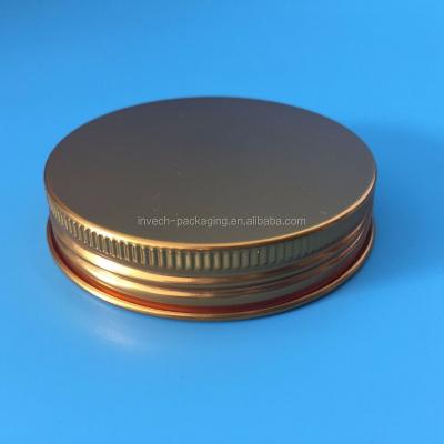 China Non Spill 24mm 28mm 53mm 58mm 70mm 89mm 100mm Aluminum Screw Lids Metal Lid Box With Aluminum Lid for sale